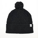 Pom Pom Cable Cuff Beanie