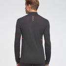 Performance Wool Half Zip pour hommes - Obsidian