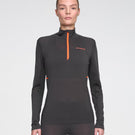 Women's performance wool half-zip