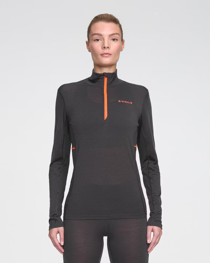 Women's performance wool half-zip