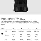 Veste de Protection Dorsale Noir 2.0 - Homme