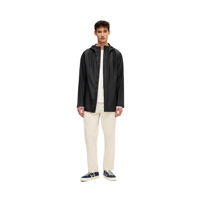 Men's Torrential Short Raincoat - Black