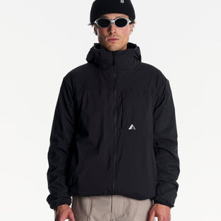 Manteau à capuchon Spine MTN-X pour hommes - Noir