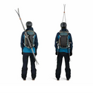 Ski backpack Soelden Cascade blue 25L 2025-26